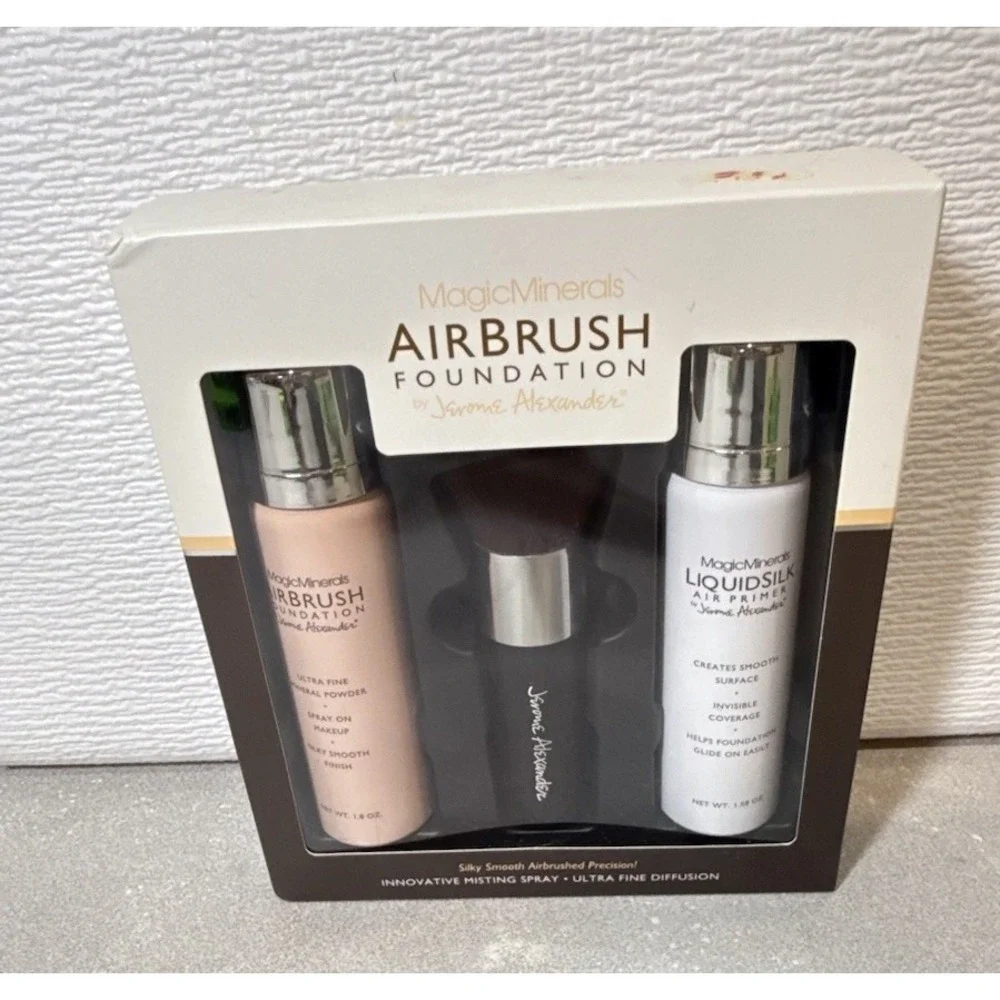 MagicMinerals Airbrush Foundation Spray Set Jerome‎ Alexander Kit Shade Medium